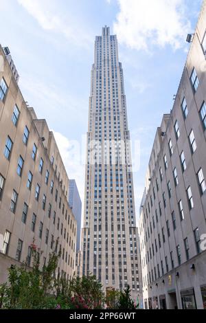 30 Rockefeller Plaza à New York, NY, États-Unis, 21 août 2022. Banque D'Images