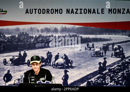 Monza, Italie. 22nd avril 2023. Monza, Conférence de presse, Valentino Rossi Credit: Live Media Publishing Group/Alay Live News Banque D'Images