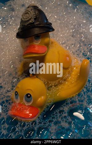 Canards en plastique Banque D'Images