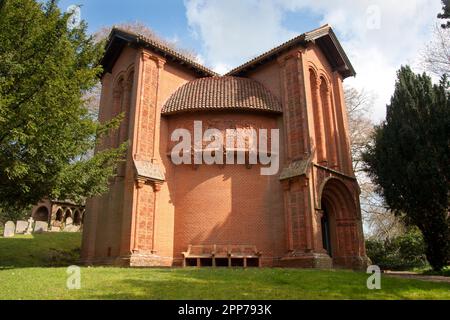 Cimetière historique de la chapelle Watts, Compton, Guildford, Surrey, Angleterre Banque D'Images