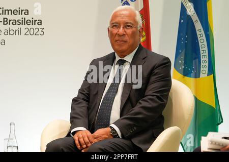 Lisbonne, Portugal. 22nd avril 2023. Antonio Costa, Premier ministre du Portugal, vu au cours de la première journée de la visite officielle de l'État. Président du Brésil à Lisbonne, Portugal crédit: SOPA Images Limited/Alamy Live News Banque D'Images