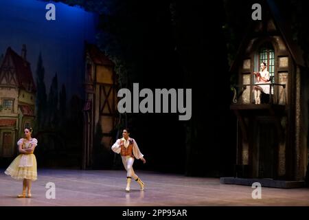 Mexico, Mexique. 20th avril 2023. La Compagnie nationale de danse du Mexique présente le classique Coppelia, au Palais des Beaux-Arts de Mexico. Sur 20 avril 2023 à Mexico, Mexique (Credit image: © Luis Barron/eyepix via ZUMA Press Wire) USAGE ÉDITORIAL SEULEMENT! Non destiné À un usage commercial ! Banque D'Images