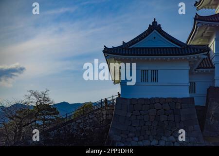 Le château d'Odawara à Kanagawa photo au téléobjectif Banque D'Images