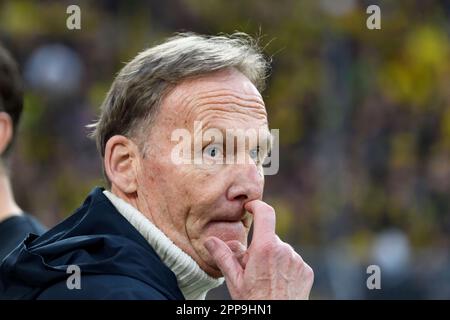 Hans-Joachim WATZKE (PDG), Soccer 1st Bundesliga, 29th match day, Borussia Dortmund (DO) - Eintracht Francfort (F) 4: 0, on 22 avril 2023 à Dortmund/Allemagne. Banque D'Images