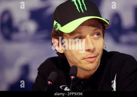 Monza, Italie. 22nd avril 2023. Valentino Rossi lors de la conférence de presse lors du défi mondial Fanatec GT Europe sur 22 avril 2023 à l'Autodromo Nazionale à Monza, Italie. Credit: Marco Canoniero / Alamy Live News Banque D'Images