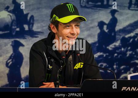 Monza, Italie. 23rd avril 2023. Valentino ROSSI lors de la Conférence de presse européenne du défi mondial de Fanatec GT à Autodromo di Monza sur 22 avril 2023 à Monza, Italie. Credit: Luca Rossini/E-Mage/Alamy Live News Banque D'Images