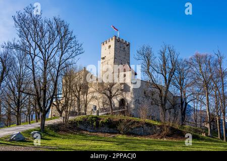 Château médiéval, Bruneck-Brunico, Trentin-Haut-Adige/Sudtirol, Italie Banque D'Images