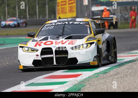 Monza, Italie. 23rd avril 2023. Rowe Racing (BMW M4 GT3) Philipp Eng, Marco Wittmann, Nicholas Yelloly crédit: Live Media Publishing Group/Alay Live News Banque D'Images