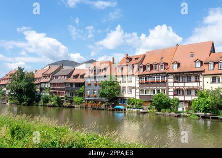 Maisons de pêcheurs du 19th siècle à Klein-Veneig (petite Venise) à Bamberg Banque D'Images