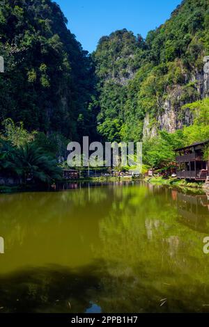 Qing Xin Ling Leisure & Cultural Village, Ipoh, Malaisie. Banque D'Images