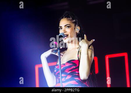 Tom Smith du groupe de rock anglais Editors live in concert at fabrique.Tom Smith du groupe de rock anglais Editors live in concert at fabrique.Elodie in concert at Circolo Magnolia in Milano, Italy on 26 juin 2022 in Milan, Italy. Banque D'Images