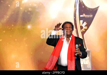 Roberto Blanco BEI der Verleihung der Goldenen sonne 2023 während der Sonnenklar.TV Gala im Wunderland Kalkar. Kalkar, 22.04.2023 Banque D'Images