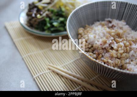 Repas traditionnel coréen de santé et de bien-être Banque D'Images