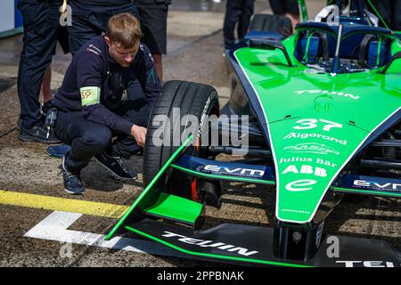 Lors de l'ePrix de Berlin 2023, 6th rencontre du Championnat du monde de Formule E ABB FIA 2022-23, sur le circuit de rue de l'aéroport de Tempelhof de 21 avril au 23, 2023 à Berlin, Allemagne - photo: Florent Gooden/DPPI/LiveMedia Banque D'Images