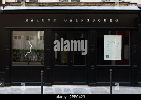 Maison Gainsbourg, rue de Verneuil, ouverture septembre 2023 musée et maison de Serge Gainsbourg Banque D'Images