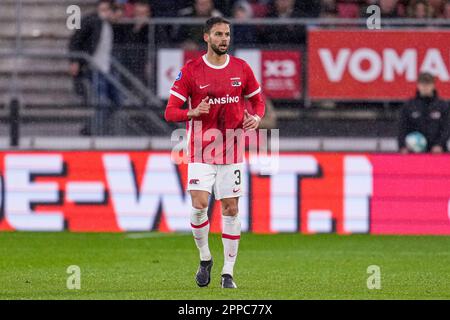 Alkmaar, pays-Bas. 23rd avril 2023. ALKMAAR, PAYS-BAS - AVRIL 23: Pantelis Hatzidiakos d'AZ pendant le match Eredivisie entre AZ et RKC Waalwijk au Stadion de l'AFAS sur 23 avril 2023 à Alkmaar, pays-Bas (photo de Patrick Goosen/Orange Pictures) crédit: Orange pics BV/Alay Live News Banque D'Images