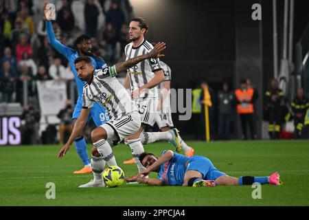 Turin, Italie. 23rd avril 2023. Stade Allianz, Turin, Italie, 23 avril 2023, Danilo de Juventus au cours de Juventus FC vs SSC Napoli - football italien série A Match Credit: Live Media Publishing Group/Alay Live News Banque D'Images