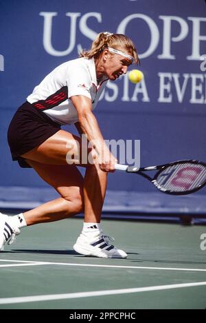 Steffi Graf (GER) en compétition à l'US OPEN 1998 Banque D'Images