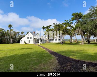 Jacksonville, Floride, États-Unis - 27 octobre 2022 The Kingsley Estate au parc national écologique de Timucuan à Jacksonville, Floride, États-Unis. Banque D'Images