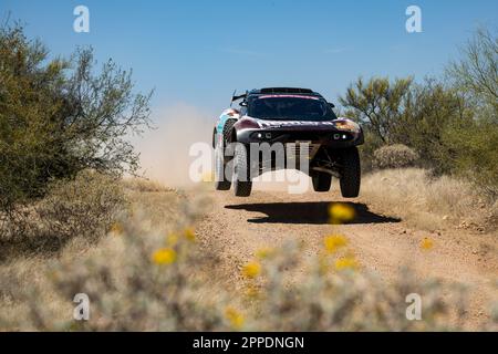 Hermosillo, Mexique . 24th avril 2023. 204 CHICHERIT Guerlain (fra), WINOCQ Alex (fra), GCK Motorsport, ProDrive Hunter, FIA W2RC, Actio lors de la phase 1 du Sonora Rally 2023, 3rd tour du Championnat mondial de rallye-RAID 2023, autour de Hermosillo sur 24 avril 2023 à Hermosillo, Mexique - photo DPPI crédit: DPPI Media/Alamy Live News Banque D'Images