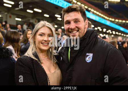 Cardiff, pays de Galles. 22nd avril 2023. Brad Thyer après le match de rugby URC Welsh Shield Judgment Day, le rugby Osprey v Cardiff au stade de la Principauté à Cardiff, pays de Galles. Crédit : Sam Hardwick/Alay Live News. Banque D'Images