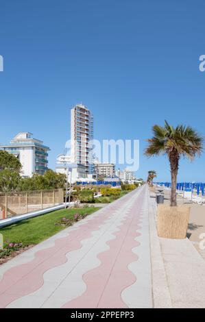 Lido di Jesolo,Mer Adriatique,Vénétie,Italie, Banque D'Images