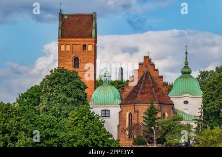 St. Eglise de Marie dans la ville de Varsovie, Pologne. Église gothique de la Visitation de la Sainte Vierge Marie dans la Nouvelle ville. Banque D'Images