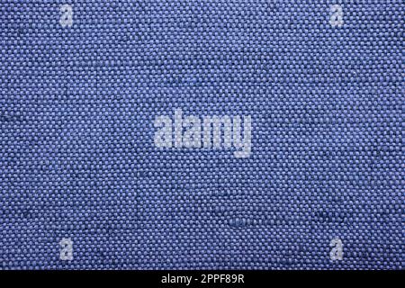 Texture de toile de jute bleue comme arrière-plan, vue du dessus Banque D'Images