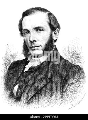 Johan Christofer Bring (1829-1898) prêtre suédois. Gravure du magazine Forr och nu, 1876. Banque D'Images