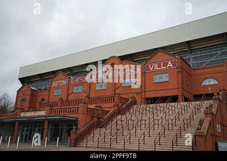 Stade de football Villa Park, stade du club de football Aston Villa à Birmingham, Royaume-Uni Banque D'Images