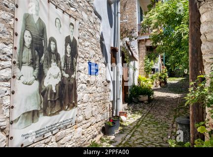 Rue Antheon, village de Lania, district de Limassol, Chypre Banque D'Images