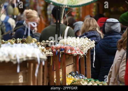 Ostermarkt auf der Freyung à Vienne - marché de Pâques sur le Freyung à Vienne Banque D'Images