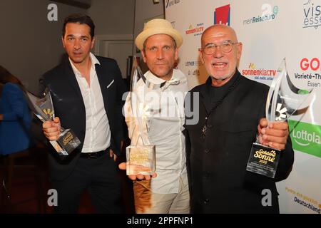 Andreas Elsholz,Peer Kusmagk,Otto Retzer,série gagnante de prix,Golden Sun Special - 40 ans de télévision privée,GOP Variete Theater,RottstraÃŸe,Essen,02.07.2022 Banque D'Images