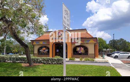 Magasin Taco Bell à Miami, Floride, États-Unis Banque D'Images