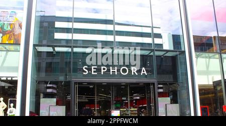 Magasin de maquillage et de parfum Sephora à Francfort-sur-le-main, Allemagne Banque D'Images