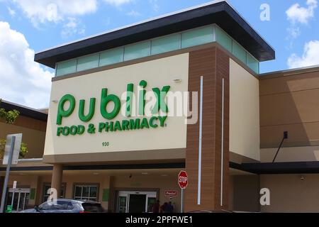 Magasin d'alimentation et pharmacie Publix à Miami, Floride, États-Unis Banque D'Images