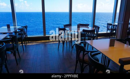 Salle à manger buffet à bord du bateau de croisière de luxe abstract Banque D'Images