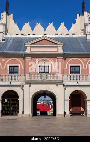 Château de Lublin, vue depuis la cour sur la façade avec l'entrée principale, Lublin, Pologne Banque D'Images