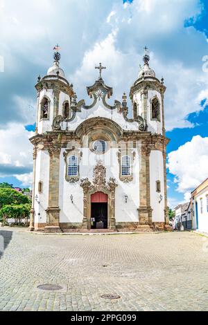 São Joao del Rei - 5 mars 2022 : Église de San Francisco Banque D'Images