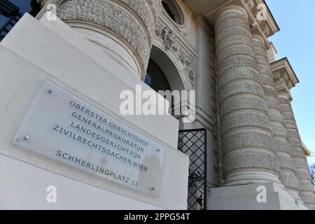 Justizpalast auf dem Schmerlingplatz in Wien, mit Oberster Gerichtshof (OGH), Ã–sterreich, Europa - Palais de Justice sur Schmerlingplatz à Vienne, avec Cour suprême (OGH), Autriche, Europe Banque D'Images