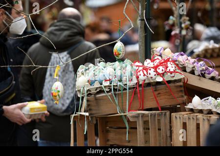 Ostermarkt auf der Freyung à Vienne - marché de Pâques sur le Freyung à Vienne Banque D'Images