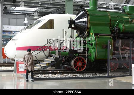 Verkehrszentrum des Deutschen Musées à MÃ¼nchen, Bayern, Deutschland - Centre de circulation du Deutsches Museum à Munich, Bavière, Allemagne Banque D'Images