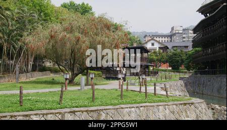 Xinbeitou, Taïwan, 23 février 2022 : quartier de sources chaudes de Xinbeitou à taïwan Banque D'Images