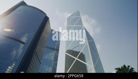 Central, Hong Kong 22 avril 2021 : quartier des affaires de Hong Kong Banque D'Images