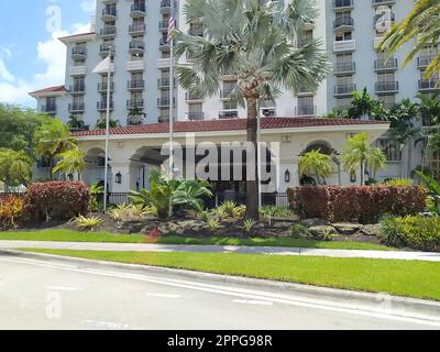 Lauderdale-by-the-Sea. Appartement typique à la plage en Floride sur une belle journée d'été. Banque D'Images