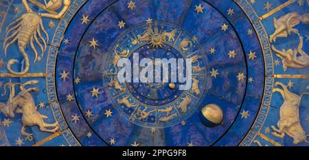 Illustration du fond du signe d'astrologie et d'alchimie Banque D'Images