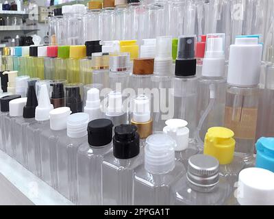 Groupe de bouteilles cosmétiques Banque D'Images