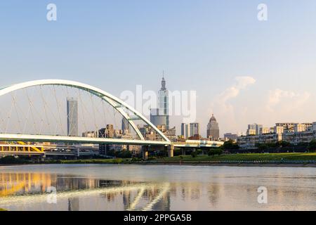 Taipei, Taïwan 23 juillet 2022 : horizon de la ville de Taipei Banque D'Images