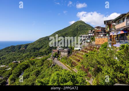 Jiufen village sur la montagne à Taiwan Banque D'Images