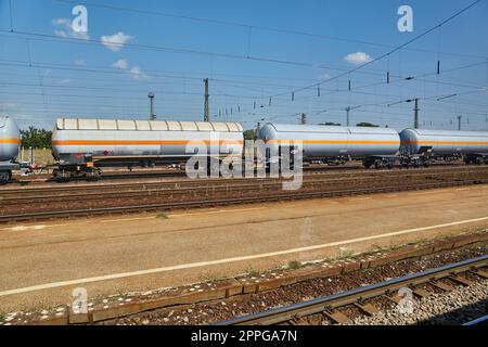 Wagon de train de marchandises Banque D'Images